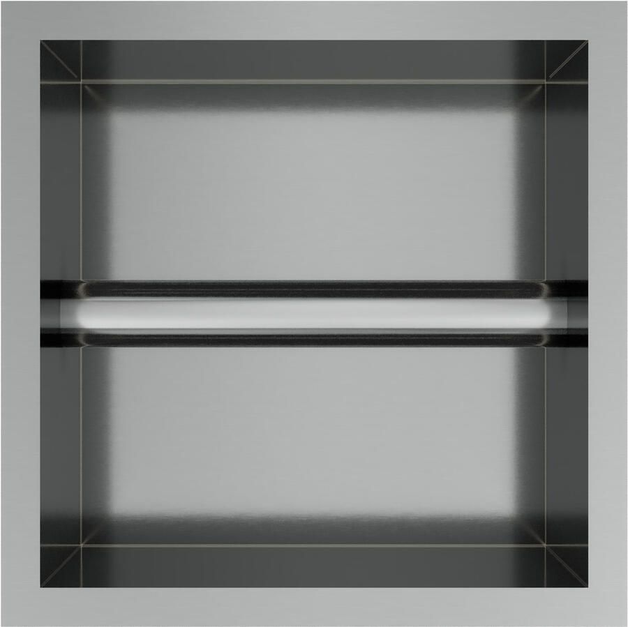 Hotbath &MORE Inbouw nis & borstelgarnituur 90x16x12 6cm RVS 316