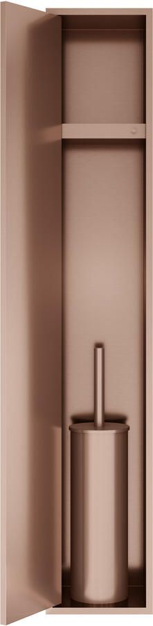 Hotbath &MORE Inbouw reserverol houder voor 6 rollen 74x20.9x14cm Geborsteld Koper PVD