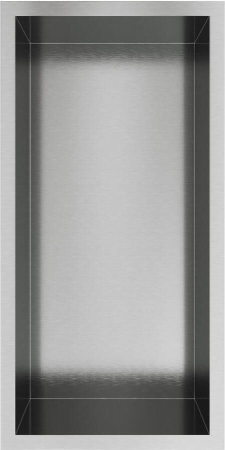 Hotbath &MORE Inbouwbox of inbouwnis 30x15x10 Geborsteld gunmetal PVD BOX015BGP - Foto 4