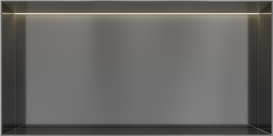 Hotbath &MORE Inbouwbox of inbouwnis 30x60x10 frameless + LED Geborsteld messing PVD BOX060FLBBP - Foto 2