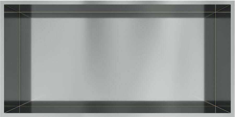 Hotbath &MORE Inbouwbox of inbouwnis 30x60x10 Geborsteld gunmetal PVD BOX060BGP