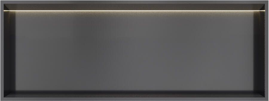 Hotbath &MORE Inbouwbox of inbouwnis 30x80x10 with LED IP44 Geborsteld messing PVD BOX080LBBP - Foto 2