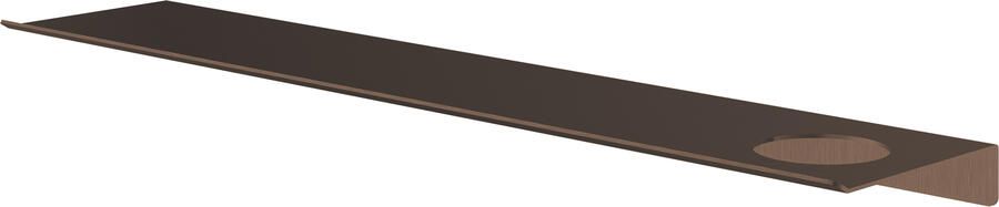 Hotbath &More Planchet 60 cm inclusief bevestigings rails met 1 uitsparing voor een zeepdispenser of beker Tuscan bronze
