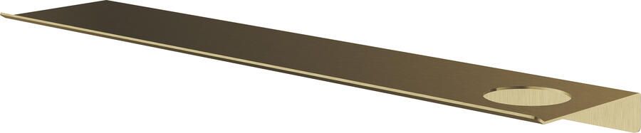 Hotbath &MORE Planchet 60cm inclusief bevestigings rails 1 uitsparing voor zeepdispenser of beker Geborsteld messing PVD SH060HBBP