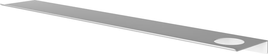 Hotbath &More Planchet 80 cm inclusief bevestigings rails met 1 uitsparing voor een zeepdispenser of beker Mat wit