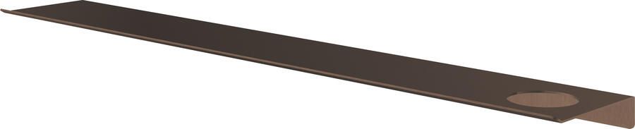 Hotbath &More Planchet 80 cm inclusief bevestigings rails met 1 uitsparing voor een zeepdispenser of beker Tuscan bronze