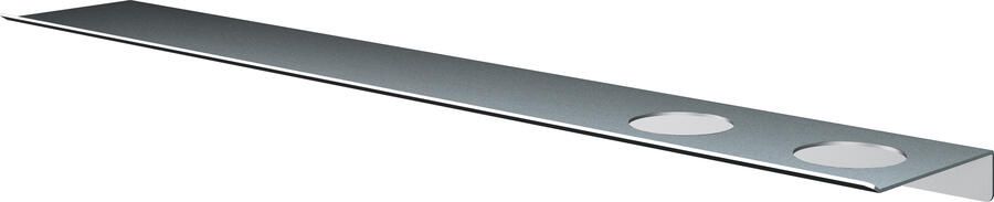 Hotbath &MORE Planchet 80cm inclusief bevestigings rails 2 uitsparingen voor zeepdispenser of beker RVS 316 SH080H2IX
