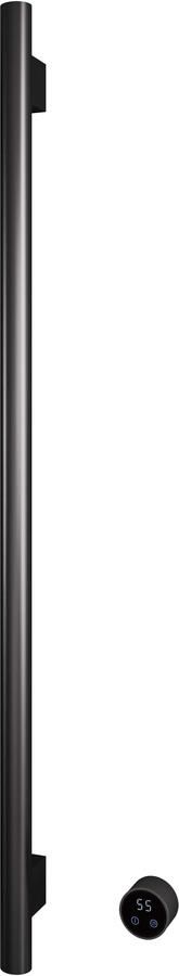 Hotbath &MORE set van 1 rails RARV135 ROUND135 cm met separate schakelaar en inbouw element Geborsteld Gunmetal PVD (RARV135-1BGP)