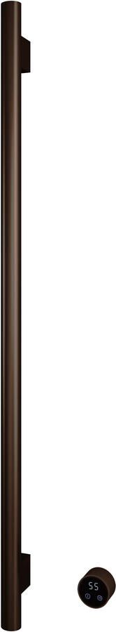 Hotbath &MORE set van 1 rails RARV135 ROUND135 cm met separate schakelaar en inbouw element Tuscan Bronze (RARV135-1TB)