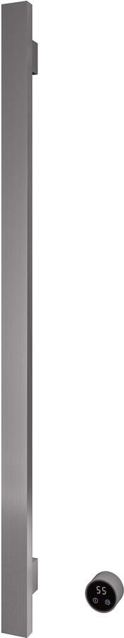 Hotbath &MORE set van 1 rails RASV135 SQUARE135 cm met separate schakelaar en inbouw element Geborsteld Gunmetal PVD (RASV135-1BGP)