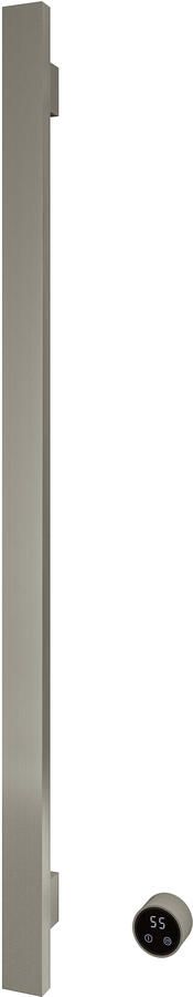 Hotbath &MORE set van 1 rails RASV135 SQUARE135 cm met separate schakelaar en inbouw element Geborsteld Nikkel (RASV135-1GN)