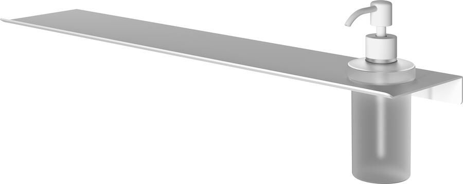 Hotbath &MORE Zeepdispenser glas voor planchet serie Mat wit SHA09WH