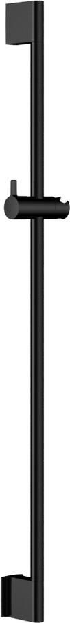 Hotbath Glijstang Mate 90cm ABS Kunststof Met Geïntegreerde Uitlaat Gepolijst Zwart PVD