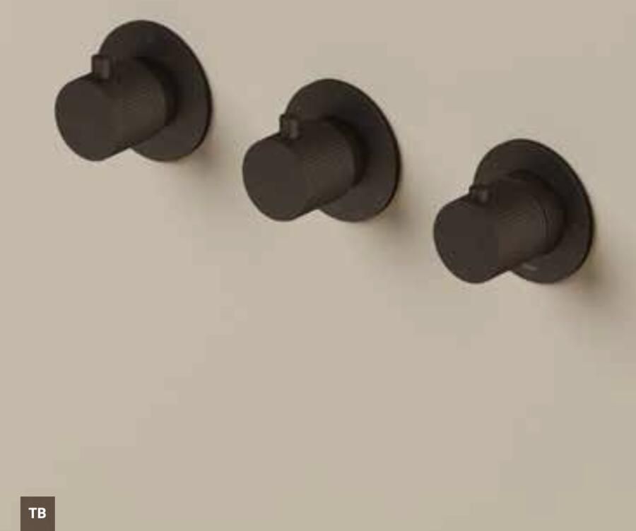Hotbath GUY Afbouw douche thermostaat met 2 stopkranen Tuscan Bronze (GY7067DEXTTB)