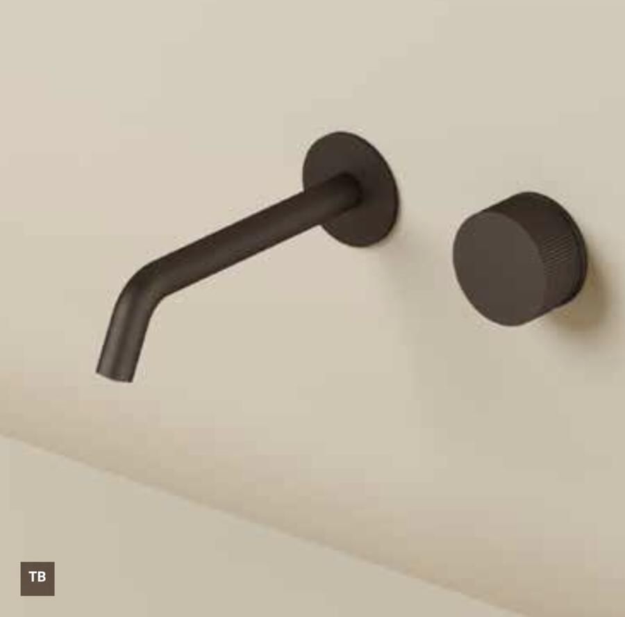 Hotbath GUY Afbouwdeel tbv Inbouw wastafelkraan 20 cm uitloop Tuscan Bronze