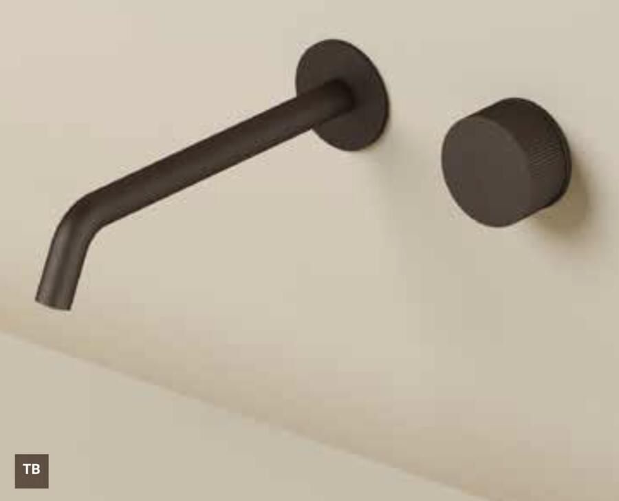 Hotbath GUY Afbouwdeel tbv Inbouw wastafelkraan 25 cm uitloop Tuscan Bronze