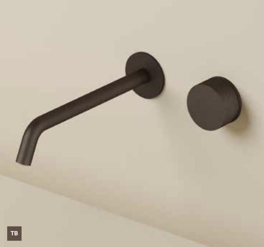 Hotbath GUY Afbouwdeel tbv Inbouw wastafelkraan 25 cm uitloop Tuscan Bronze