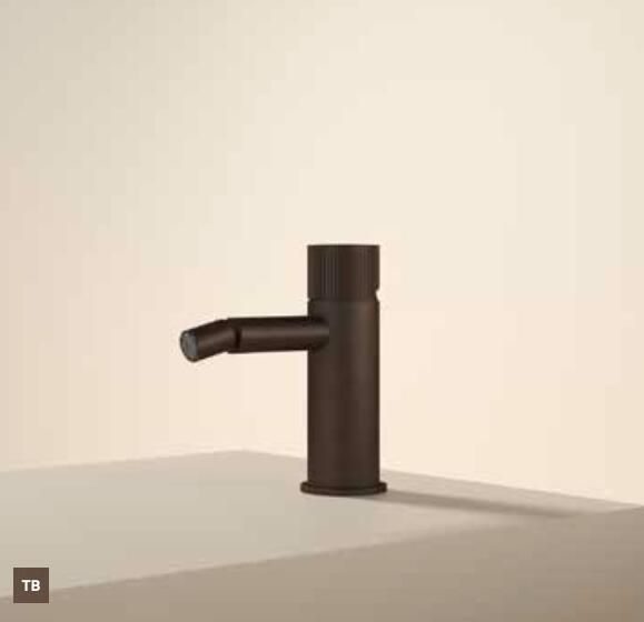 Hotbath GUY Bidetmengkraan zonder waste Tuscan Bronze