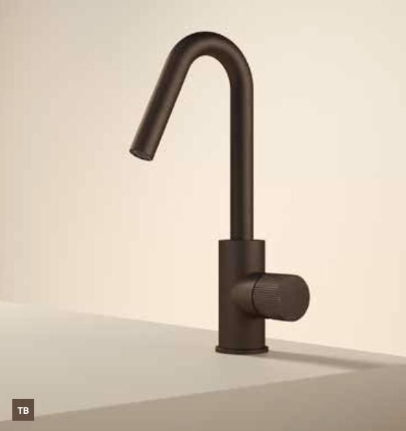 Hotbath GUY Wastafelmengkraan met draaibare uitloop Tuscan Bronze