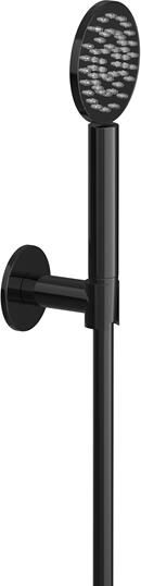 Hotbath Handdouche Cobber Met Doucheslang En Wandsteun Aansluiting Gepolijst Zwart PVD