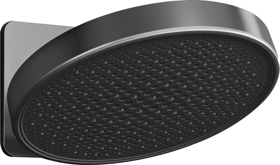 Hotbath Hoofddouche Cobber 1-F opbouw 300mm Kantelbare Wandarm Geborsteld Zwart