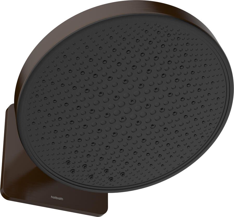 Hotbath Hoofddouche Cobber 2 -F inbouw 300mm Kantelbare Wandarm Geborsteld Tuscan Bronze