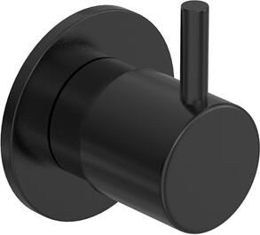 Hotbath COBBER Afbouwdeel Inbouw stopkraan cold Geborsteld zwart PVD CB010CEXTMBP