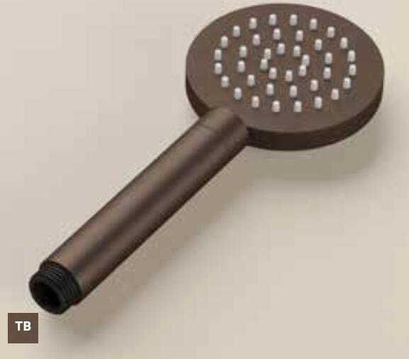 Hotbath MATE Messing handdouche rond Tuscan Bronze