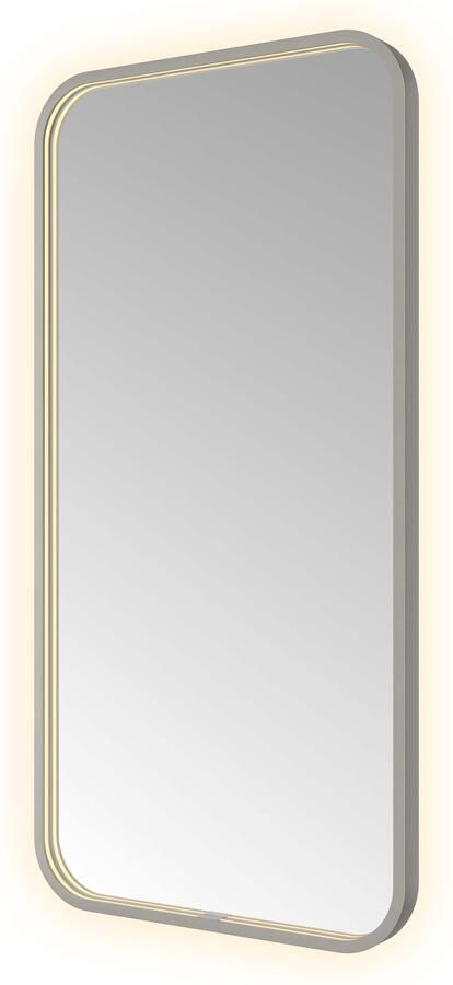 Hotbath &MORE Spiegel direct en indirect LED spiegelverwarming color changing dimbaar met afstandsbediening Geborsteld gunmetal PVD SSQ510BGP