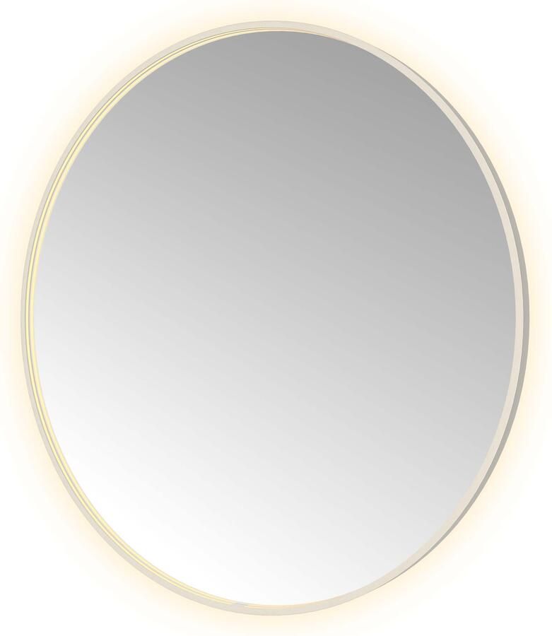 Hotbath Spiegel &MORE 120x120 cm LED-Verlichting Spiegelverwarming Rond RVS