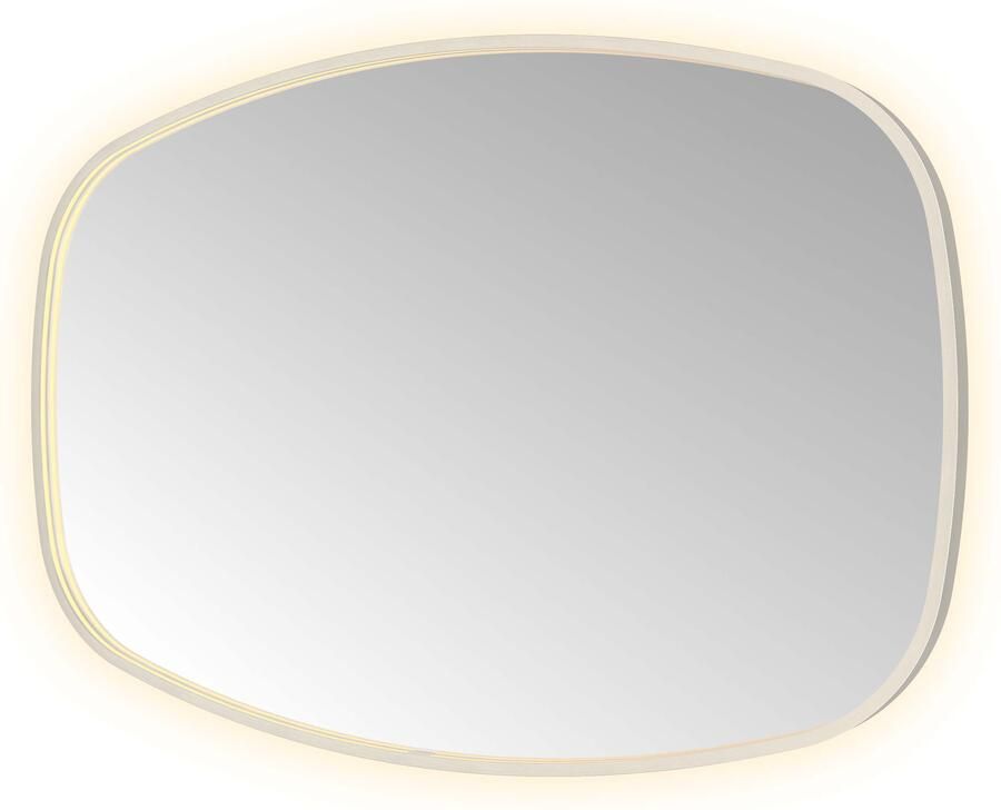 Hotbath Spiegel &MORE 80x120 cm LED-Verlichting Spiegelverwarming Deens Ovaal RVS