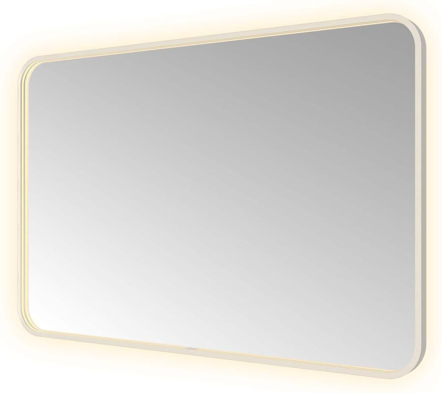 Hotbath &MORE Spiegel direct en indirect LED color changing spiegelverwarming met afstandsbediening RVS 316 SSQ128IX