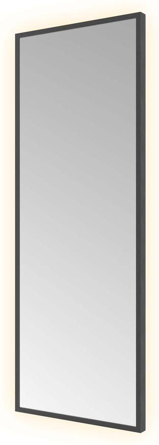 Hotbath &MORE Spiegel direct en indirect LED color changing dimbaar met afstandsbediening Geborsteld zwart PVD SQU380MBP