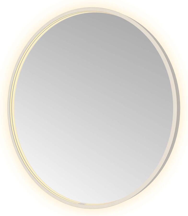 Hotbath Spiegel &MORE 80x80 cm LED-Verlichting Spiegelverwarming Rond RVS