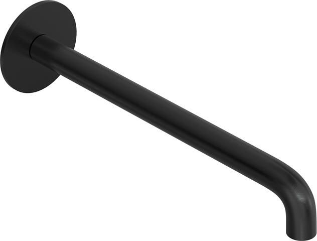 Hotbath Wastafelkraan Uitloop Cobber Rond 25 cm Geborsteld Zwart PVD