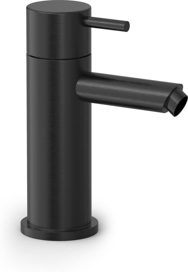 Hotbath Wastafelmengkraan Cobber 1-hendel Recht 14.3 cm Geborsteld Zwart PVD