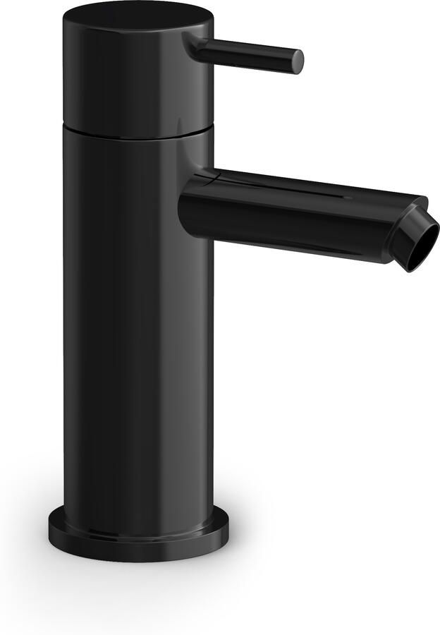 Hotbath Wastafelmengkraan Cobber 1-hendel Recht 14.3 cm Gepolijst Zwart PVD