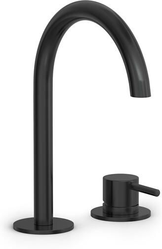 Hotbath COBBER Wastafelmengkraan 2 gats Geborsteld zwart PVD CB023MBP