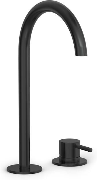 Hotbath COBBER Wastafelmengkraan 2-gats Hoog Model Geborsteld zwart PVD CB023HMBP