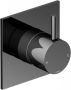 Hotbath Cobber afbouwdeel voor inbouw douchemengkraan 9 x 9 cm zwart chroom - Thumbnail 1
