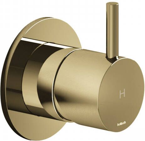 Hotbath Inbouw Stopkraan Cobber 1-hendel Geborsteld Messing (Koud) Living Colours - Foto 3