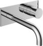 Hotbath Inbouw Wastafelkraan Met Achterplaat Cobber 18 cm Gebogen Uitloop 1-Hendel Chroom - Thumbnail 1