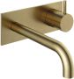 Hotbath Cobber Afbouwdeel voor wastafelkraan 18cm uitloop Living colours Geborsteld Messing CB106EXT18BB - Thumbnail 1