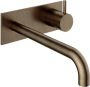 Hotbath Cobber Afbouwdeel voor wastafelkraan 18cm uitloop Living colours Verouderd Messing CB106EXT18AB - Thumbnail 1