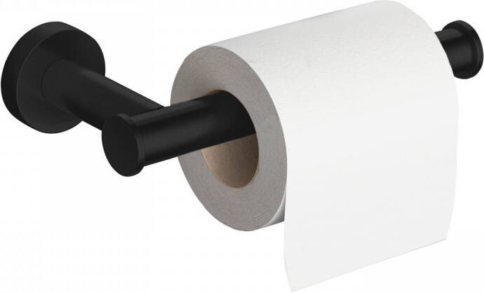 Hotbath Cobber toiletrolhouder zonder klep 4 x 16 5 x 8 3 cm mat zwart