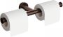 Hotbath Cobber dubbele toiletrolhouder 4 x 28 5 x 8 3 cm verouderd messing - Thumbnail 1