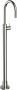 Hotbath Cobber vrijstaande wastafelkraan 121 cm hoog met gebogen uitloop van 22 5 cm geborsteld messing pvd - Thumbnail 1