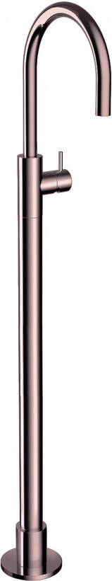 Hotbath Vrijstaande Wastafelmengkraan Cobber 1-hendel Gebogen 121 cm Roze Goud