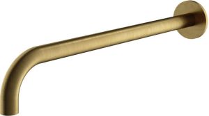 Hotbath Archie AR450 wandarm rond 40cm RVS 316 Geborsteld Messing PVD