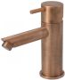 Hotbath Cobber 1-hendel wastafelmengkraan 14 3 cm hoog met rechte uitloop van 11 cm geborsteld koper - Thumbnail 1